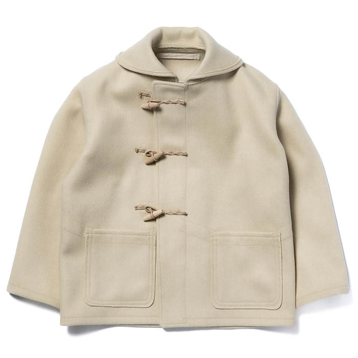 WWII BRITISH FEARNOUGHT DUFFLE COAT, ARP