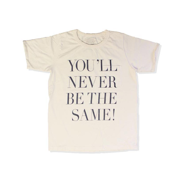 フルカウント 5996 5995 BASIC PRINT TEE NEVER BE THE SAME! プリントTシャツ Ecru