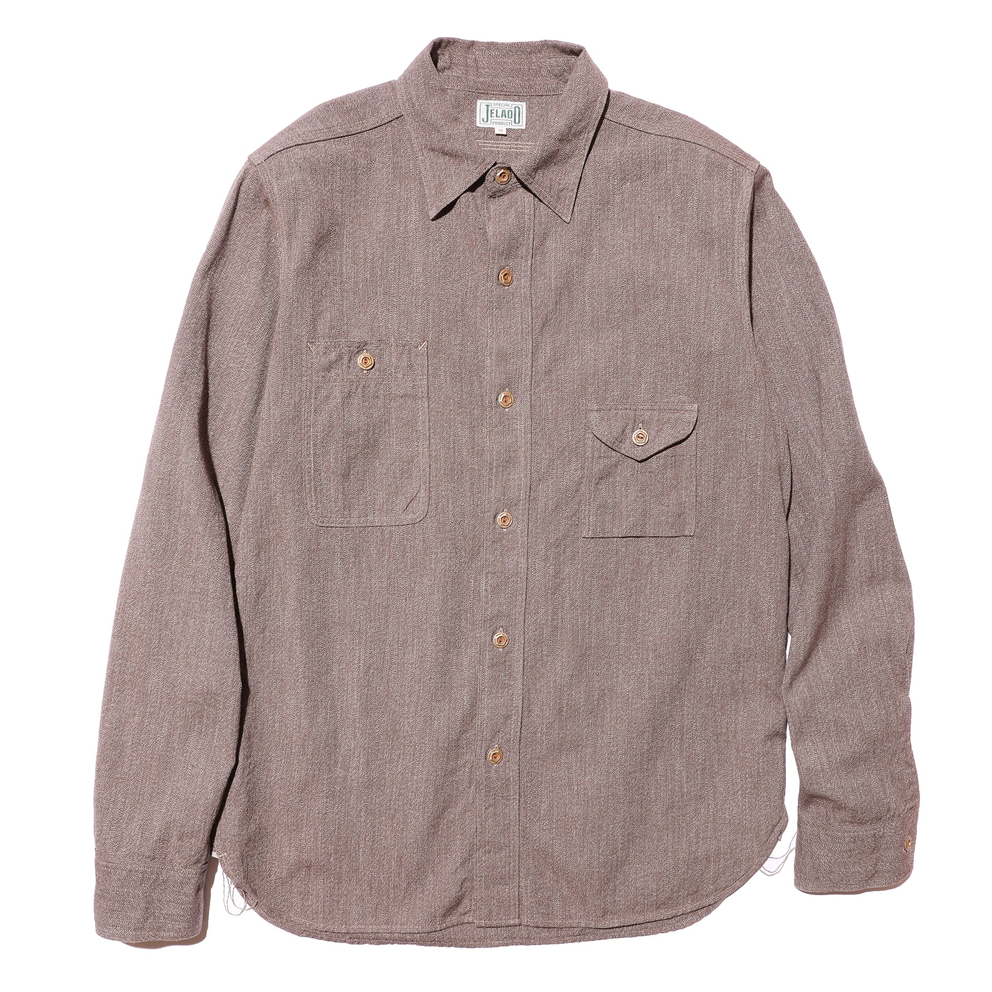 ジェラード JP81119 Smoker Shirt 撚り杢シャンブレー シャツ Chambray