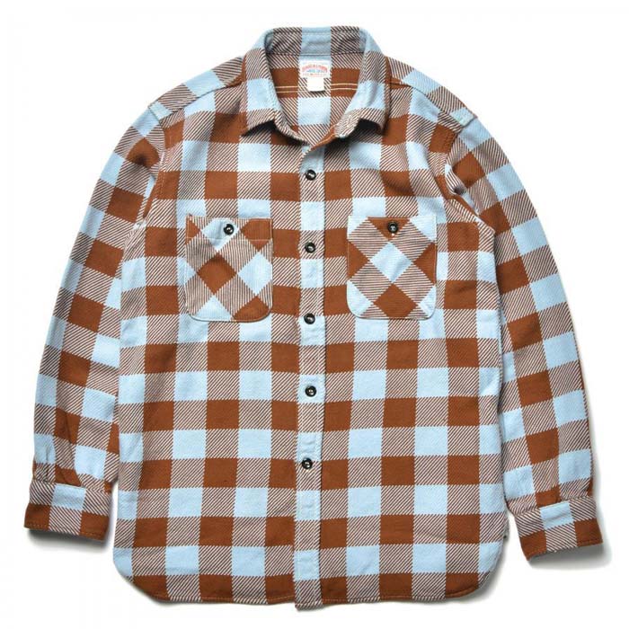 ジョーマッコイ MS22104 8HU BUFFALO CHECK FLANNEL SHIRT バファローチェックフランネルシャツ 長袖シャツ ブラウン