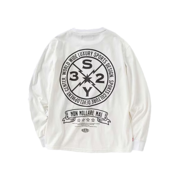 SY32 by SWEET YEARS(エスワイサーティトゥ バイ スウィートイヤーズ) CIRCLE BACK PRINT L/S TEE 32-26SN1-13