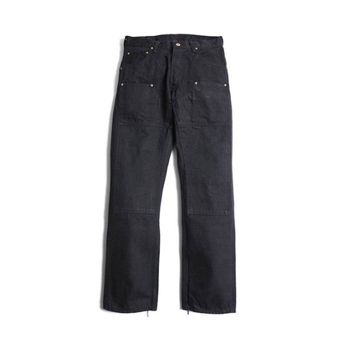 トロフィークロージング 1706 W Knee Garage Denim スタンダードシルエット 15オンスヘヴィオンスデニム ワンウォッシュ ジーンズ メンズ