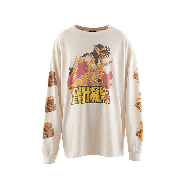 SAINT Mxxxxxx(セントマイケル) SM-A23-0000-C05 / CL_LS T-SHIRT / WHT 聖闘士 ロンT