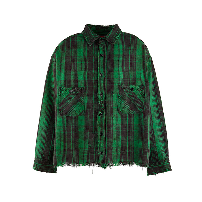 SAINT Mxxxxxx(セントマイケル) SM-YS8-0000-024 / FRNL CHECK SHIRTS / GREEN ネルシャツ