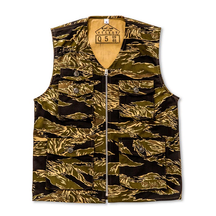 ザ リアルマッコイズ MJ18013 TIGER CAMOUFLAGE VEST / JOHN WAYNE ミリタリー ベスト