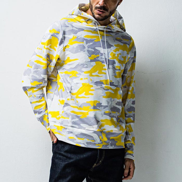 オラータ OR1-C-003 pullover hoodie ジャージプルオーバーパーカー メ ンズ フーディー YELLOWCAMO