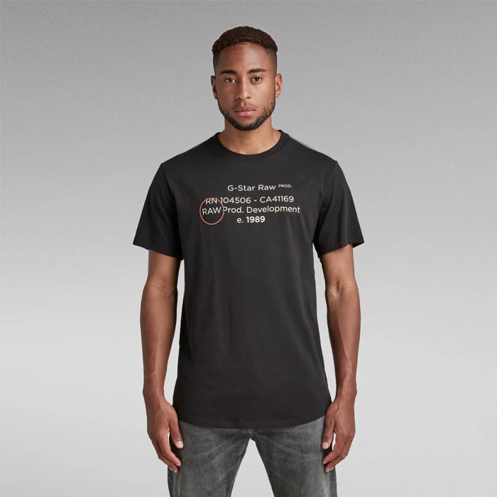 《30%OFF》 G-STAR RAW ジースターロウ Lash Text Graphic T-Shirt ブラック
