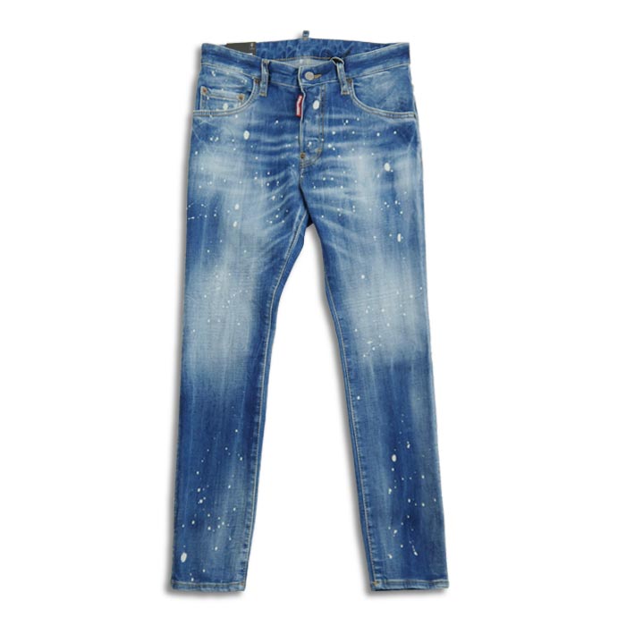 ディースクエアード S71LB1392 Medium Kinky Wash Super Twinky Jeans メンズ デニム ジーンズ D2 スーパートゥインキー スリム スキニー ジーンズ