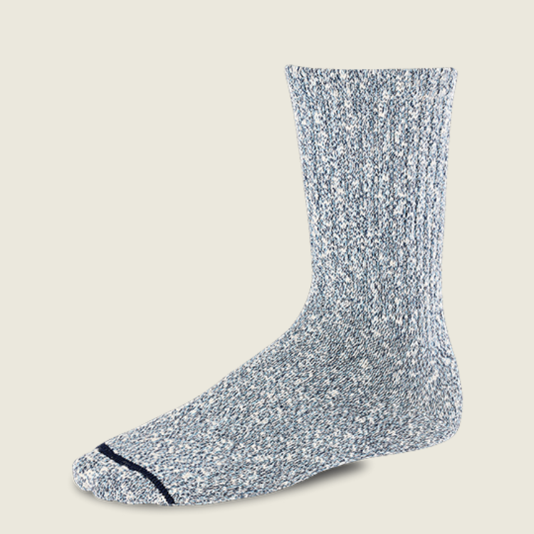 Cotton Blend Ragg Crew / Carolina Blue