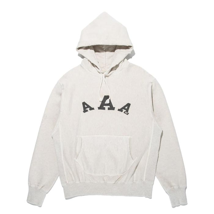 バウワウ BW241-AAAH ARMY ATHLETIC ASSOCIATION HOODIE オートミール エイジング メンズ プルオーバー フーディー パーカー AAA