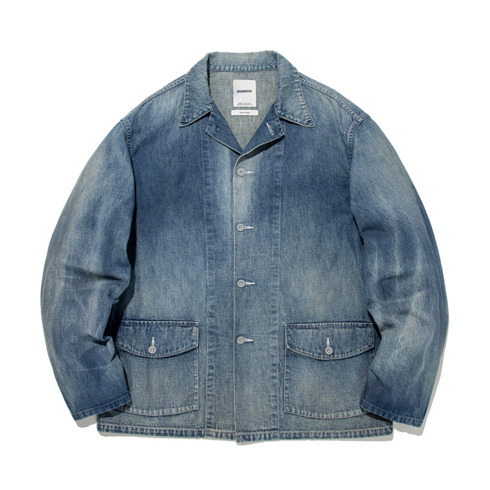 バウワウ BW241-UADJ US ARMY M40 DENIM JACKET INDIGO AGEING M40デニムジャケット インディゴ メンズ