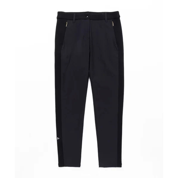 SY32 スウィートイヤーズ SYG-24S21W STRETCH SOFT DOUBLE CLOTH LINE PANTS サイドラインパンツ ブラック レディース