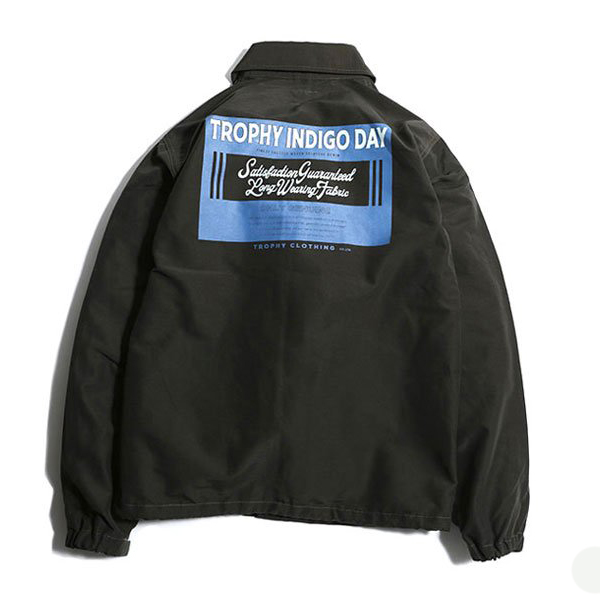 トロフィークロージング Indigo Day Spring Warm Up Jacket スプリングジャケット ノンウォッシュ OLIVE