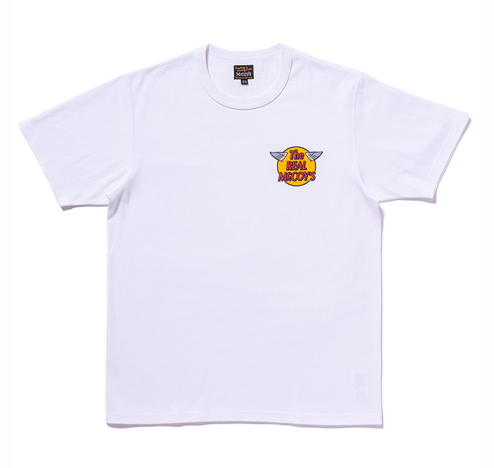 The REAL McCOY'S(ザ・リアルマッコイズ)THE REAL McCOY'S LOGO TEE S/S:WHITE