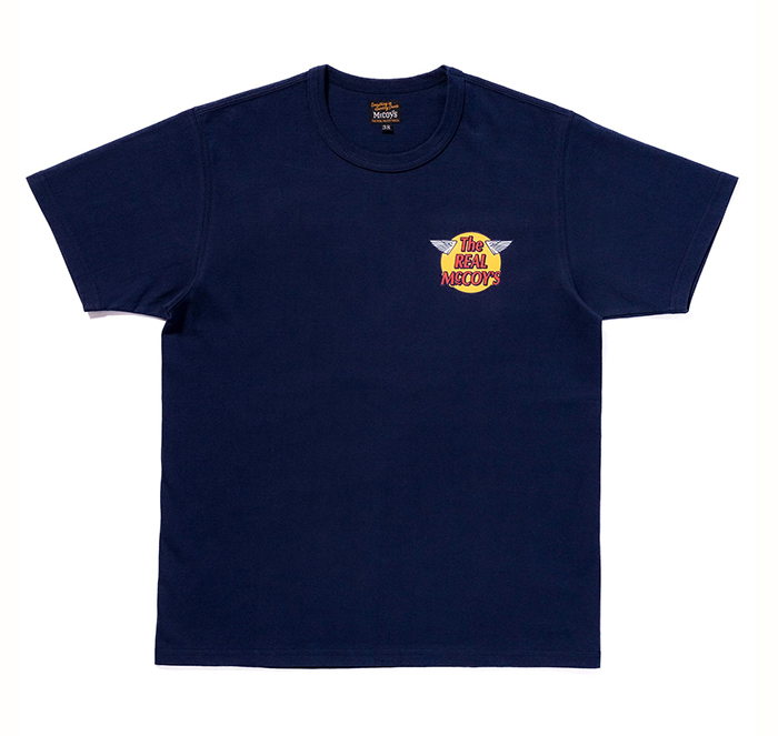 The REAL McCOY'S(ザ・リアルマッコイズ)THE REAL McCOY'S LOGO TEE S/S:NAVY