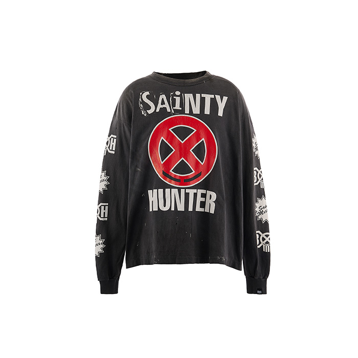 SAINT Mxxxxxx(セントマイケル)×BOUNTY HUNTER(バウンティハンター) SM-MK8-0000-C31 / BH_LS T-SHIRT / SAINTY HUNTER