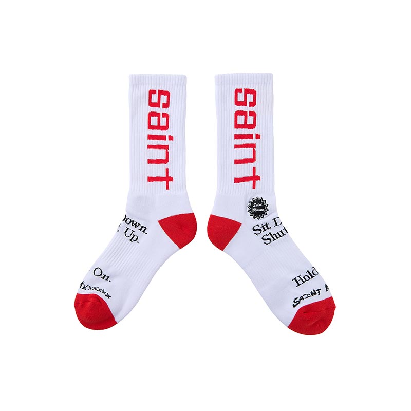 セントマイケル SM-HR8-0000-104 SOCKS / SIT DOWN / WHT メンズ ソックス 靴下