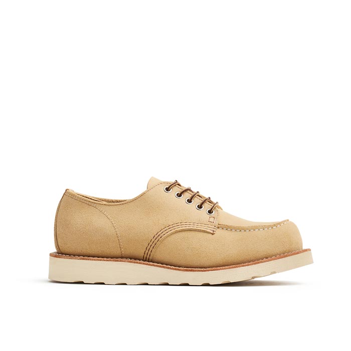 レッドウィング ICON STYLE NO.8079 Classic Moc Oxford クラシックモック オックスフォード ベージュ ラフアウト メンズ レザー ワーク ブーツ 短靴