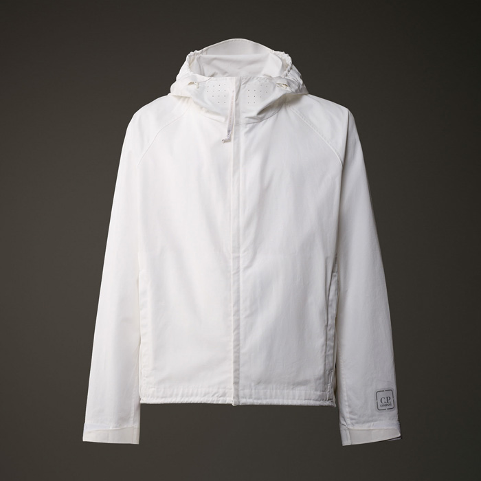 C.P.カンパニー 16CLOW009A Metropolis Series HyST Hooded Jacket WHITE スタンドカラー ジャケット アウター ホワイト メンズ