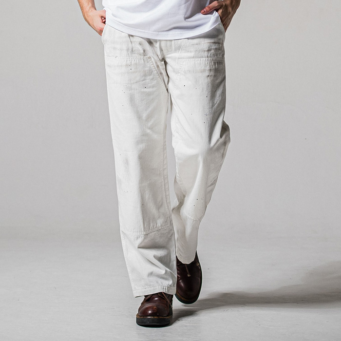 RESOUND CLOTHING(リサウンドクロージング) double knee PT / RC39-ST-041 / WHITE