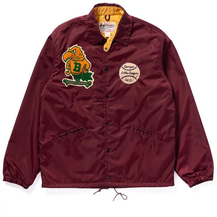 ジョーマッコイ MJ24011 NYLON COACH JACKET / BIRDIES BURGUNDY メンズ アウター ナイロン コーチジャケット