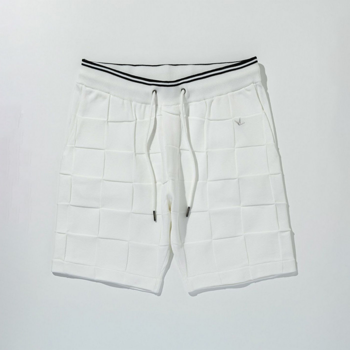 1PIU1UGUALE3 RELAX(ウノピゥウノウグァーレトレ リラックス) ブロックニットショーツ USK-26011 ホワイト