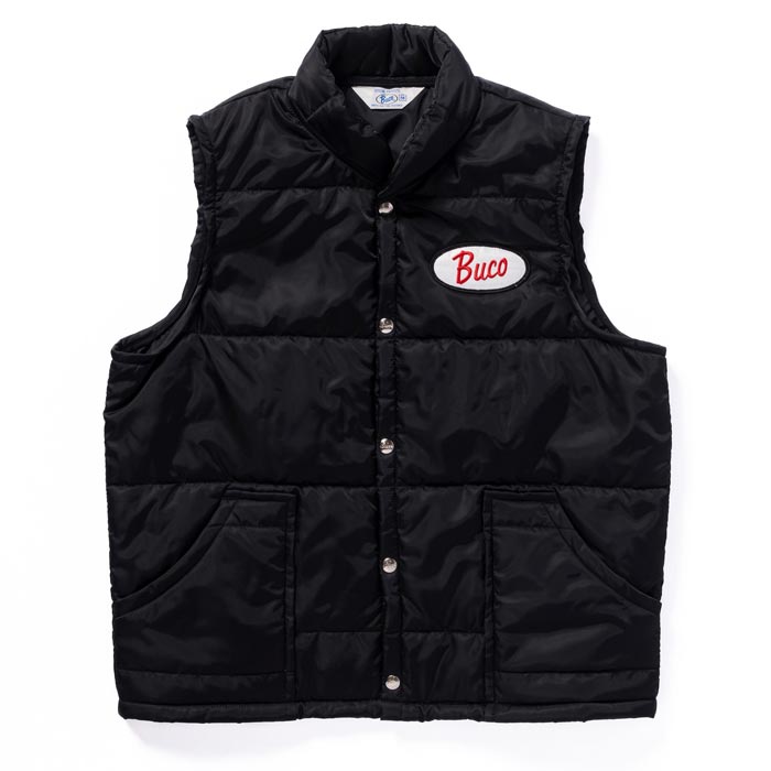 ブコ BJ24005 BUCO NYLON RIDER’S VEST ブラック オフィシャルナイロンレーシングベスト メンズ アウター