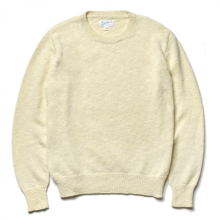 ジョーマッコイ MC23014 COTTON CREWNECK SWEATER コットンニットセーター エクリュ