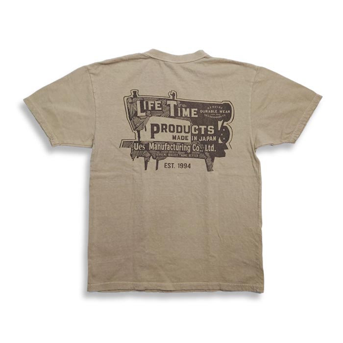 UED SEWING MACHINE Tシャツ ベージュ