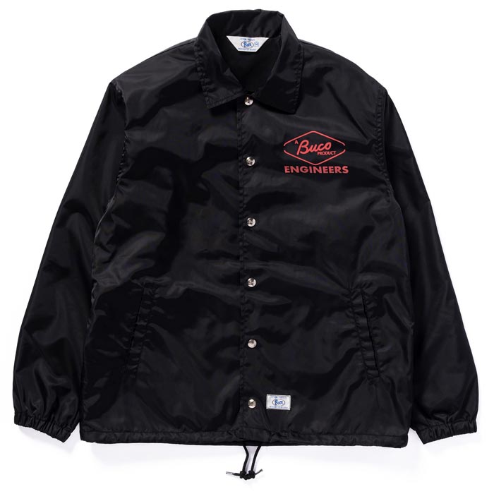 ブコ BJ24004 BUCO COACH JACKET / ENGINEERS ブラック メンズ アウター ナイロン コーチジャケット