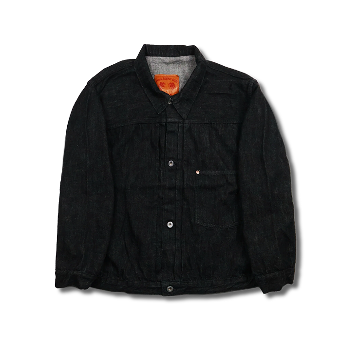 FULL COUNT(フルカウント)S2107BKSSW WWII Model 11.5oz Black Denim Jacket (One Wash)