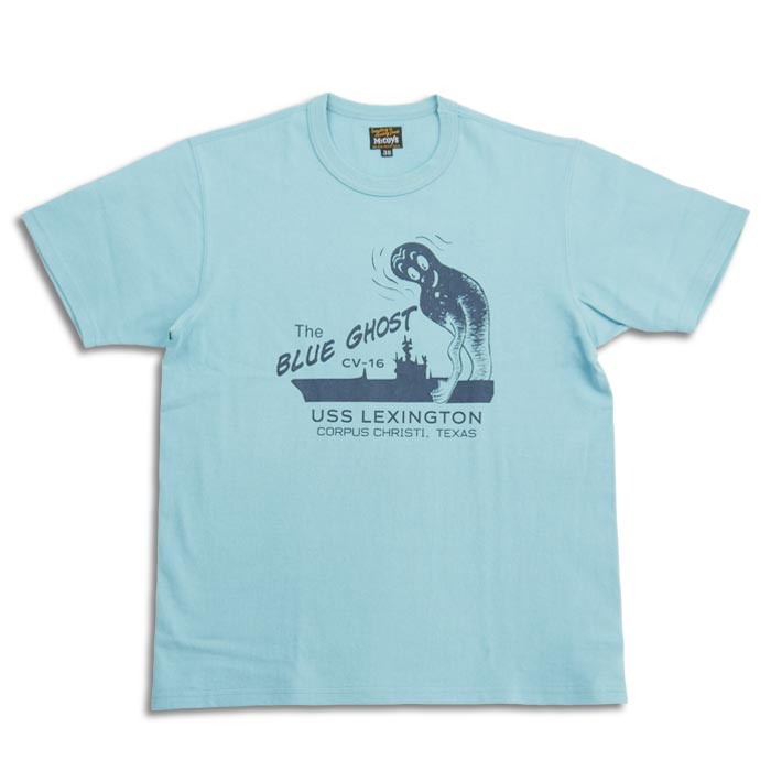 ザ リアルマッコイズ MC24010 MILITARY TEE / THE BLUE GHOST TEAL メンズ 半袖 プリント Tシャツ ミリタリー