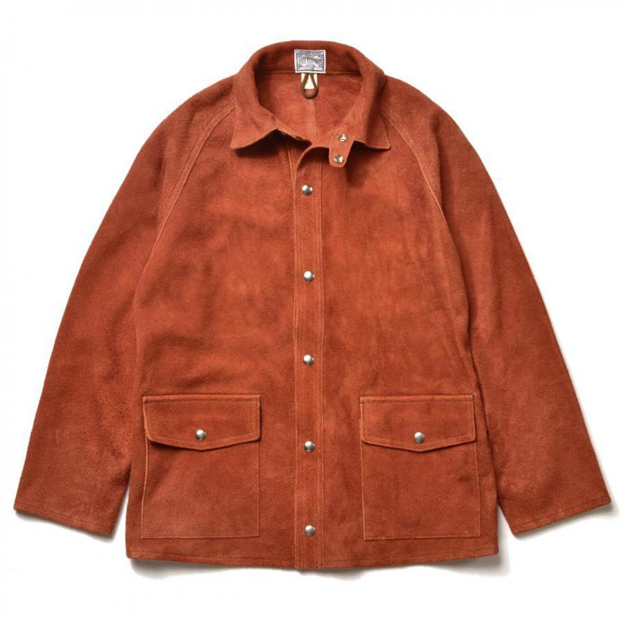 ザ リアルマッコイズ MJ23014 8HU LEATHER WELDER JACKET BRICK RED メンズ レザー ジャケット スプリットレザ