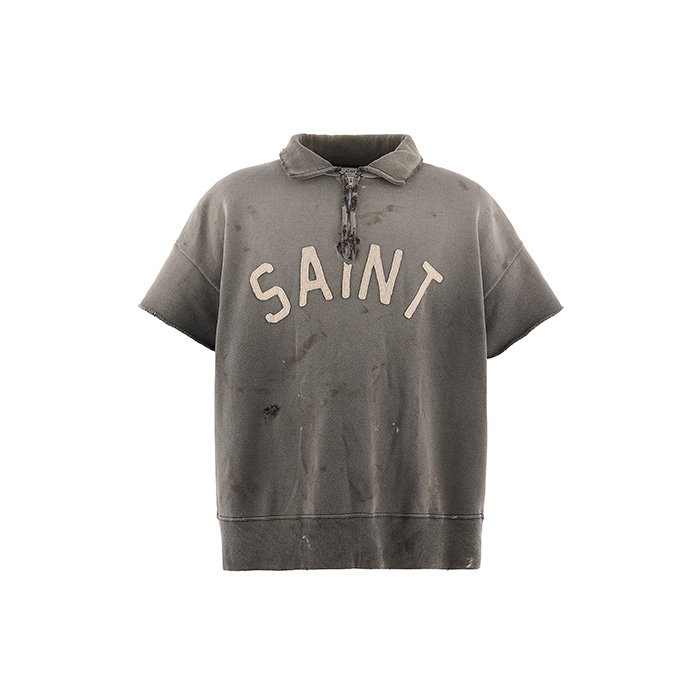 SAINT Mxxxxxx(セントマイケル) SM-MK8-0000-052 / SS HALF ZIP SWEAT / SAINT / CHARCOAL
