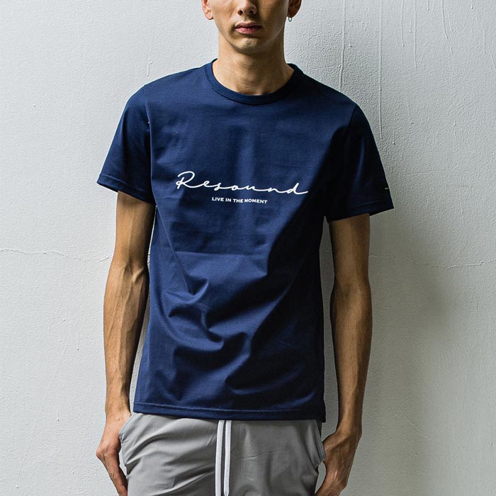 31th Collection リサウンドクロージング RC31-T-003 handwriting rogoT  ロゴベーシックTシャツ NAVY メンズ