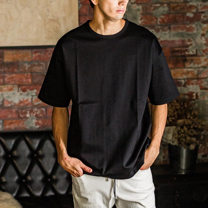 31th Collection リサウンドクロージング RC31-T-007 Finest BASIC LOOSE T ベーシックルーズTシャツ BLACK メンズ