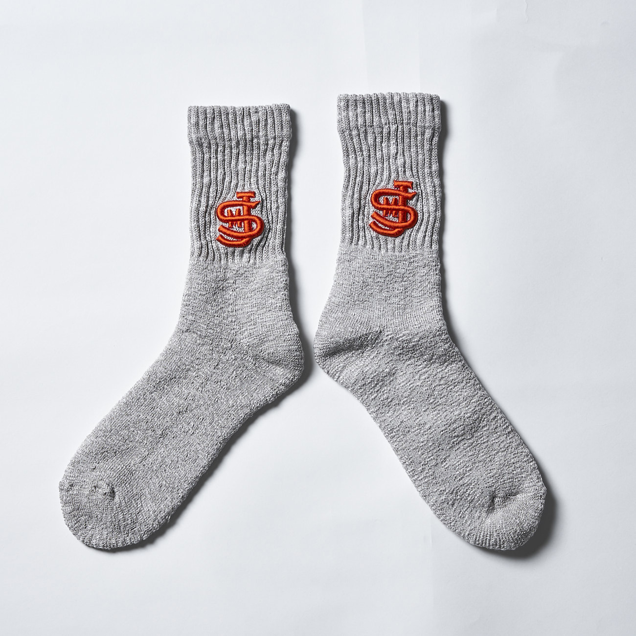 ジャクソンマティス JZ23SS006 ROSTER SOX×JM 3D Logo Socks 3D刺繍ソックス 靴下 グレー