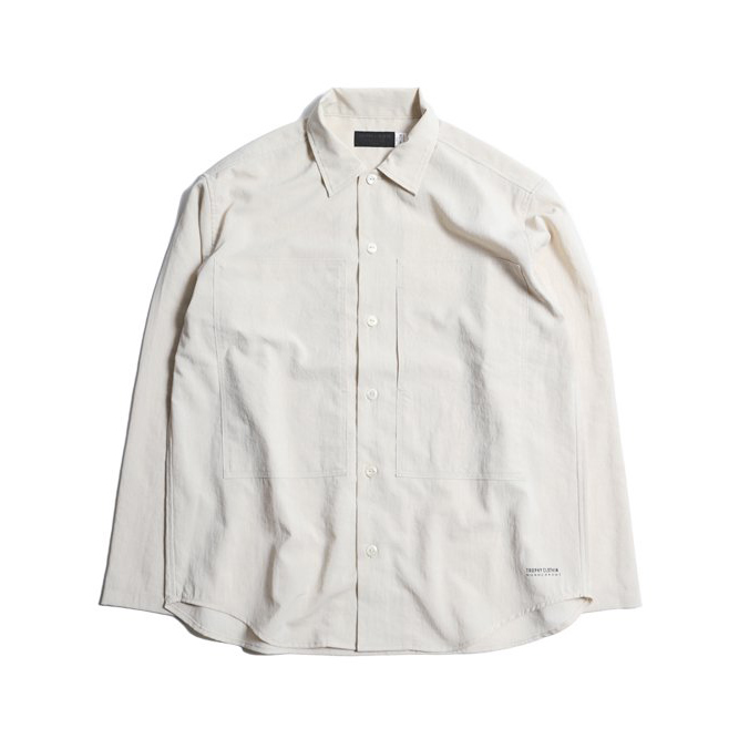 トロフィークロージング TR23SS-405 MONOCHROME Utility L/S Shirt プルオーバーシャツ ホワイト