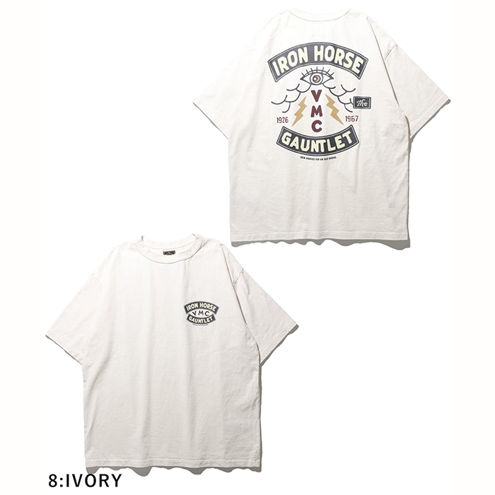 GYPSY＆SONS (ジプシーアンドサンズ) PINUP STARTER GIRL TEE　 VMC PATCH TEE　パッチ Tシャツ GS2549947:IVORY