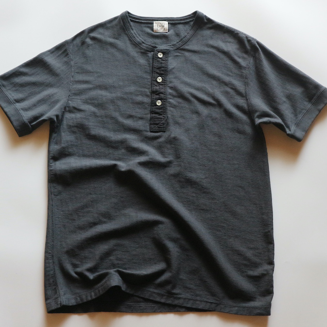 LOOP&WEFT(ループアンドウエフト)LOOPWHEELED CLASSIC HENLEY:ANTIQUE BLACK