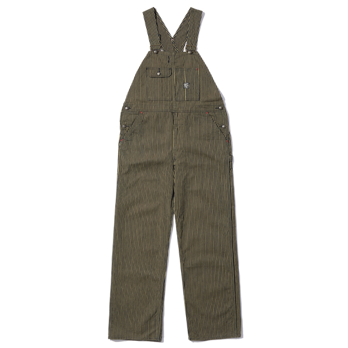 FICTION ROMANCE 11oz. BROWN LIBERTY STRIPE OVERALLS