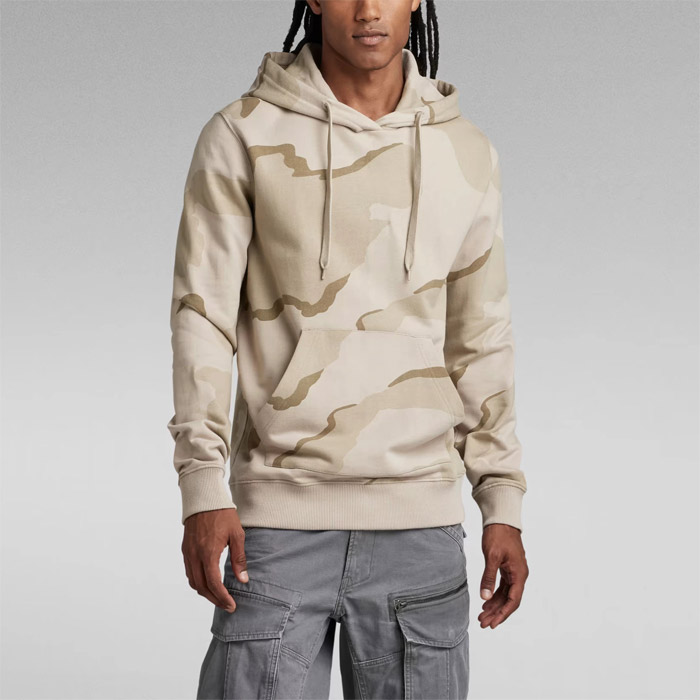 30％OFF ジースターロウ メンズ D22755-D325-D935 Desert Camo Hoodie カモフラージュ 総柄 フーディ ベージュカモ