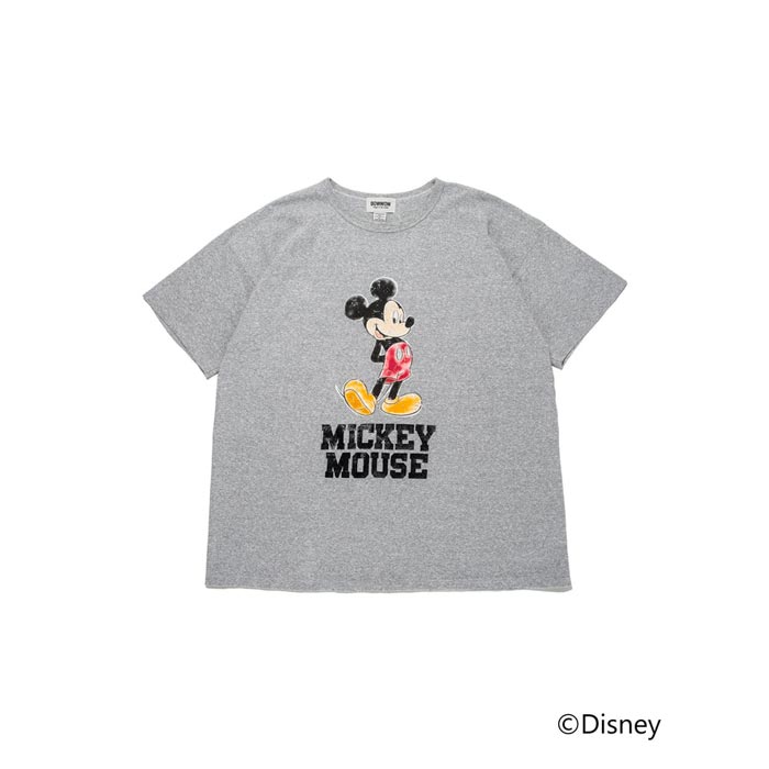 バウワウ BW241-MM8T MICKEY MOUSE 8812 TEE グレー メンズ 半袖 プリント Tシャツ BOW WOW DISNEY COLLECTION