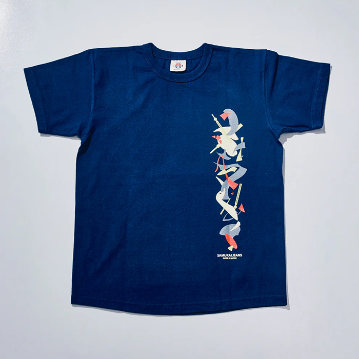 SAMURAI JEANS(サムライジーンズ)SJST26-103 (ヘビーウエイトTシャツ):Navy