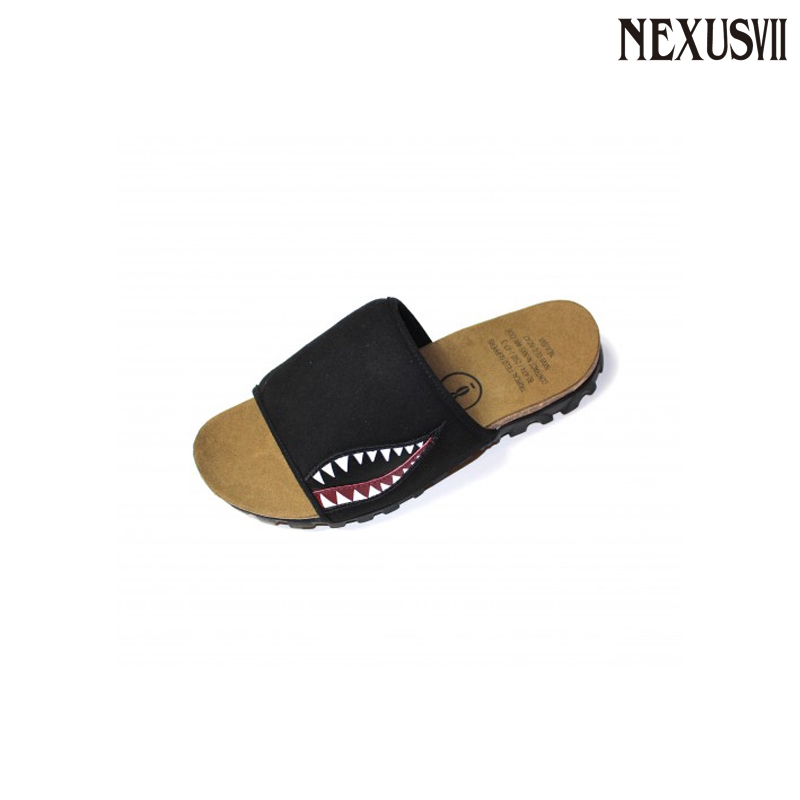 TROPICAL FIELD SLIPPERS:BLACK