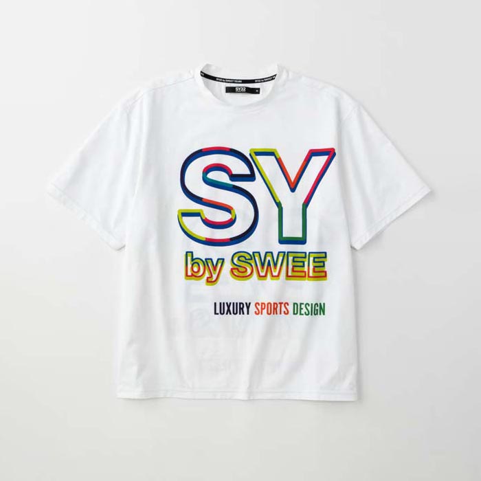 SY32 スウィートイヤーズ 15049 NEON BIG LOGO TEE ネオン ビッグロゴ Tシャツ WHITE×COL バックプリント