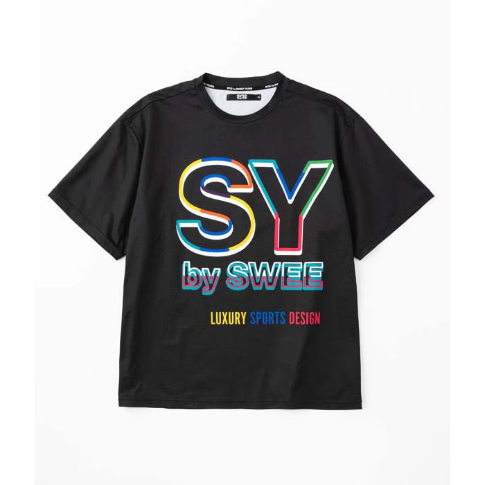 SY32 スウィートイヤーズ 15049 NEON BIG LOGO TEE ネオン ビッグロゴ Tシャツ BLACK×COL バックプリント