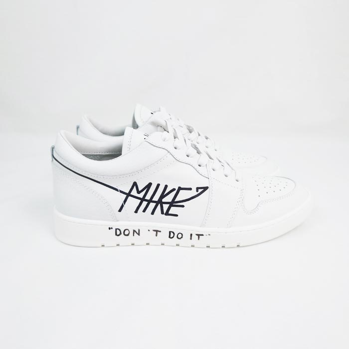 30%OFF MIKE.dontdoit マイクドントドゥイット MIKE01 レザー スニーカー ホワイト ユニセックス