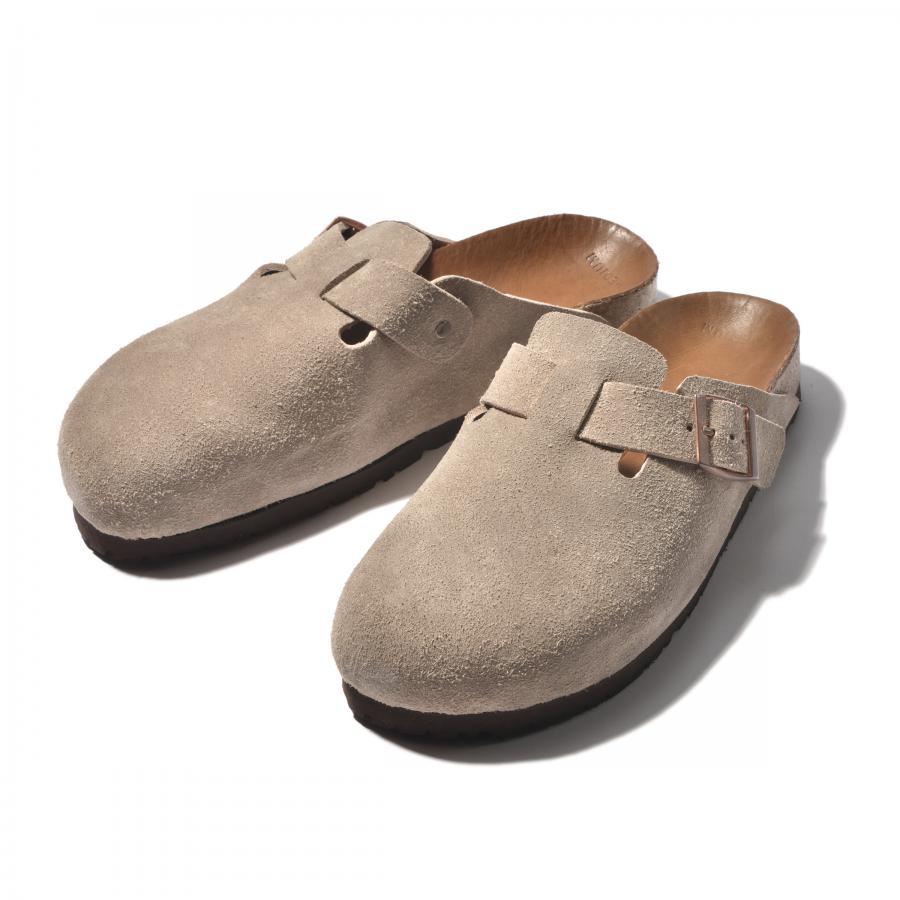 ジョーマッコイ MA23012 LEATHER FOOT-SUPPORT CLOGS レザー スウェードサンダル TAUPE