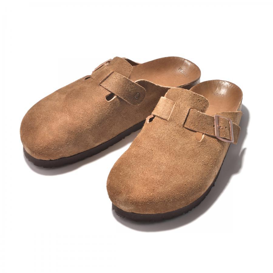 ジョーマッコイ MA23012 LEATHER FOOT-SUPPORT CLOGS レザー スウェードサンダル RAW SIENNA